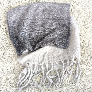 Mersea grey ombre blanket scarf